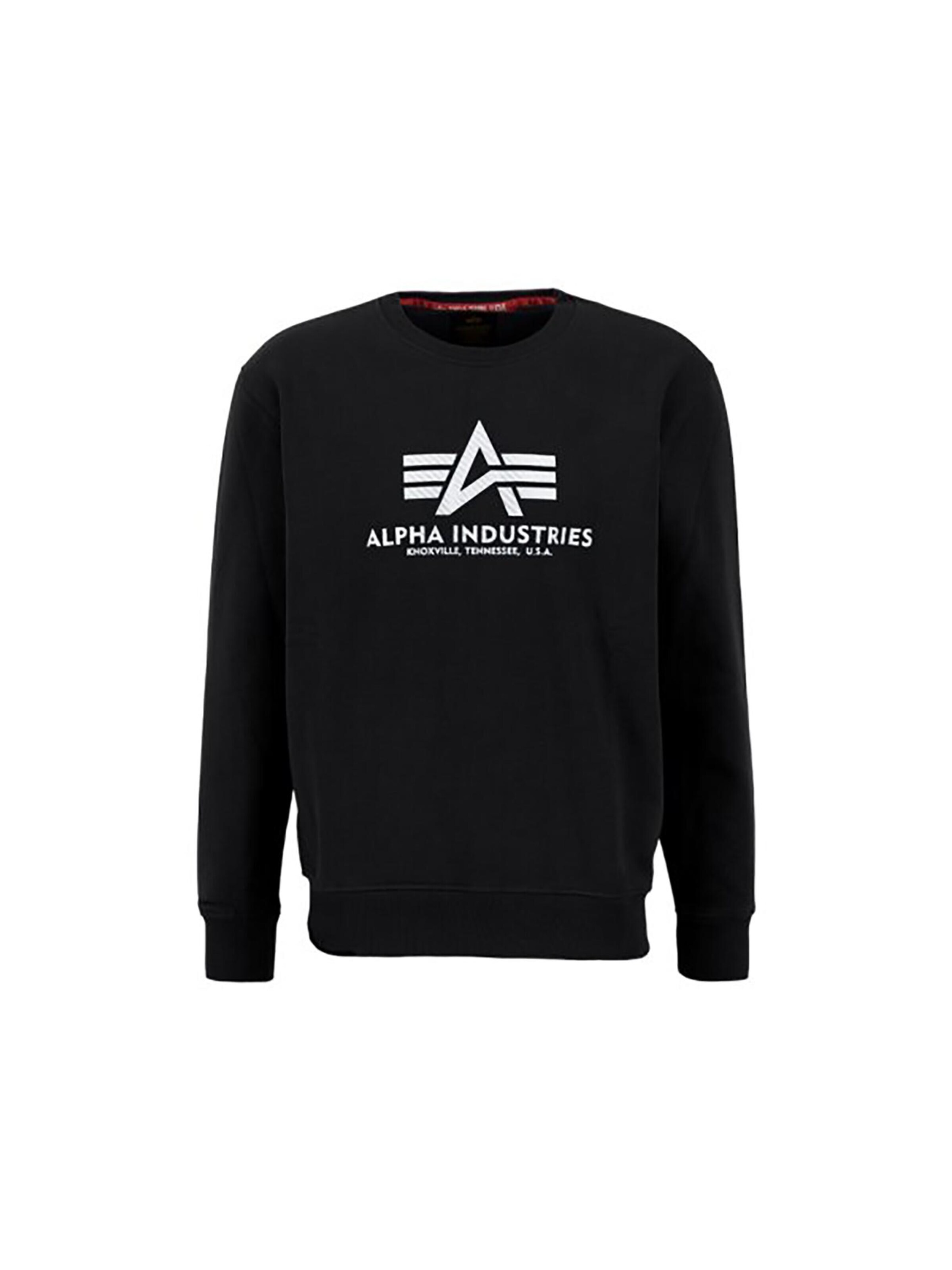 ALPHA INDUSTRIES Sweatshirt 'Basic'‌‌ in Schwarz: Vorderseite