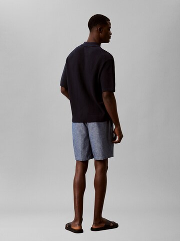 Calvin Klein Jeans Regular Shorts 'Chambray Drawstring' in Blau