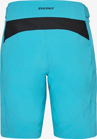 ZIENER Regular Workout Pants 'NASITA' in Blue