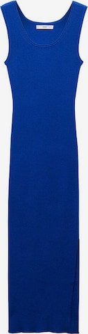 MANGO Gebreide jurk 'Naomi 2' in Blauw: voorkant