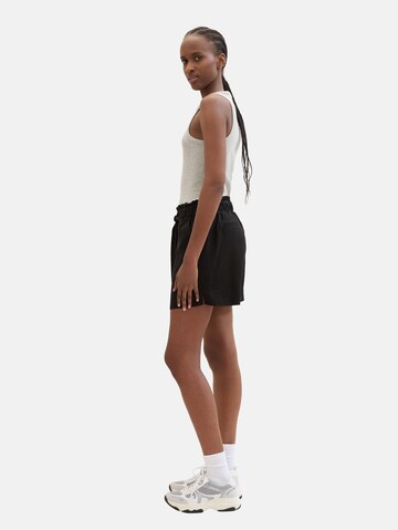 TOM TAILOR DENIM Regular Broek in Zwart