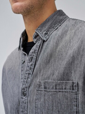 Salsa Jeans Regular Fit Hemd in Grau