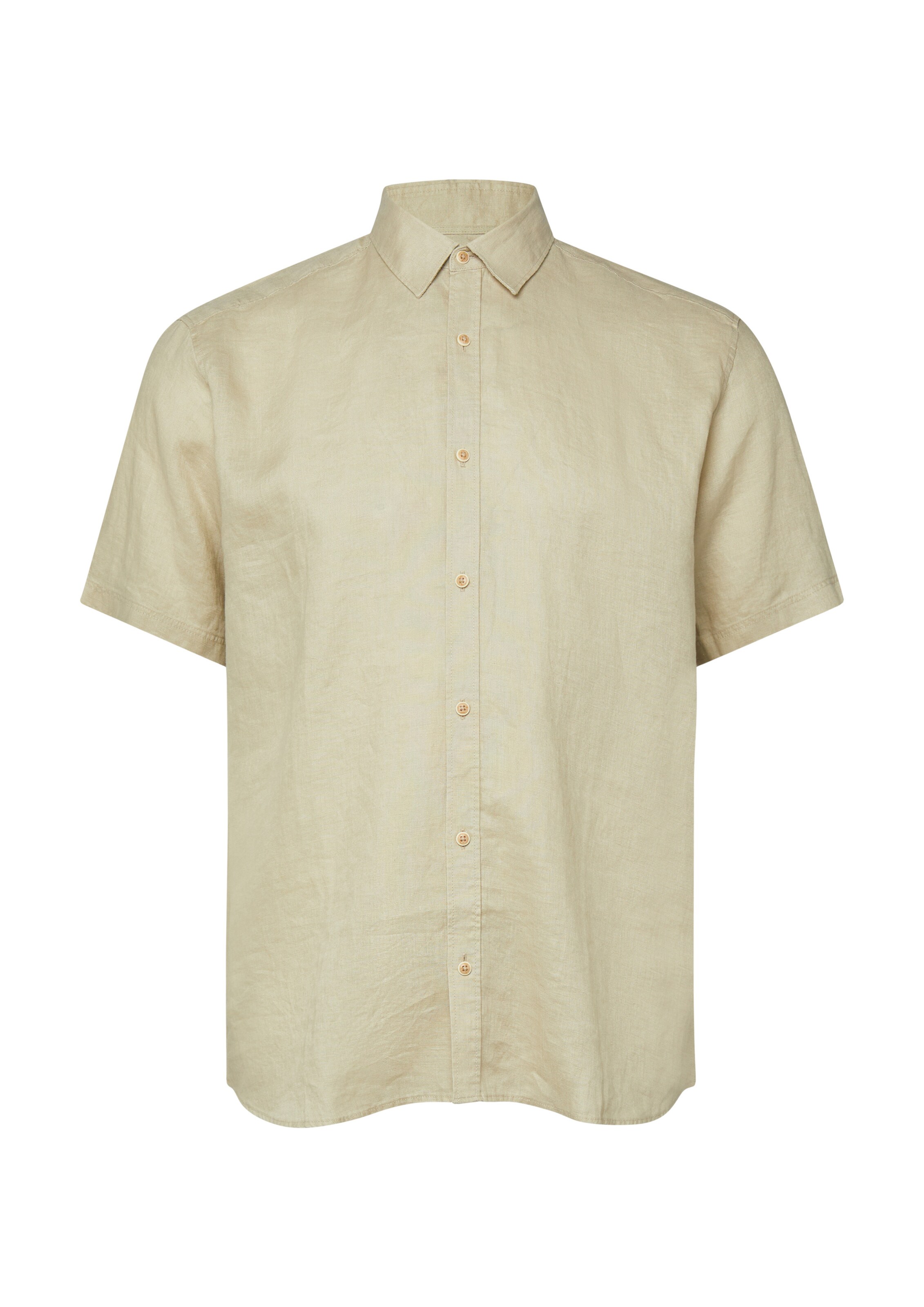 s.Oliver Button Up Shirt in Beige: front