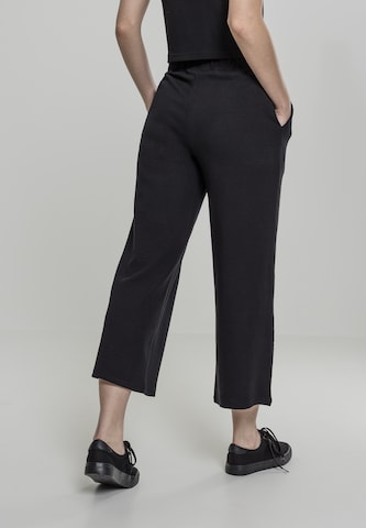 Urban Classics Wide Leg Hose in Schwarz