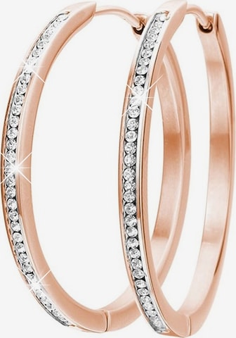 Lucardi Ohrringe in Gold: Vorderseite