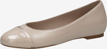 CAPRICE Ballet Flats in Beige: front