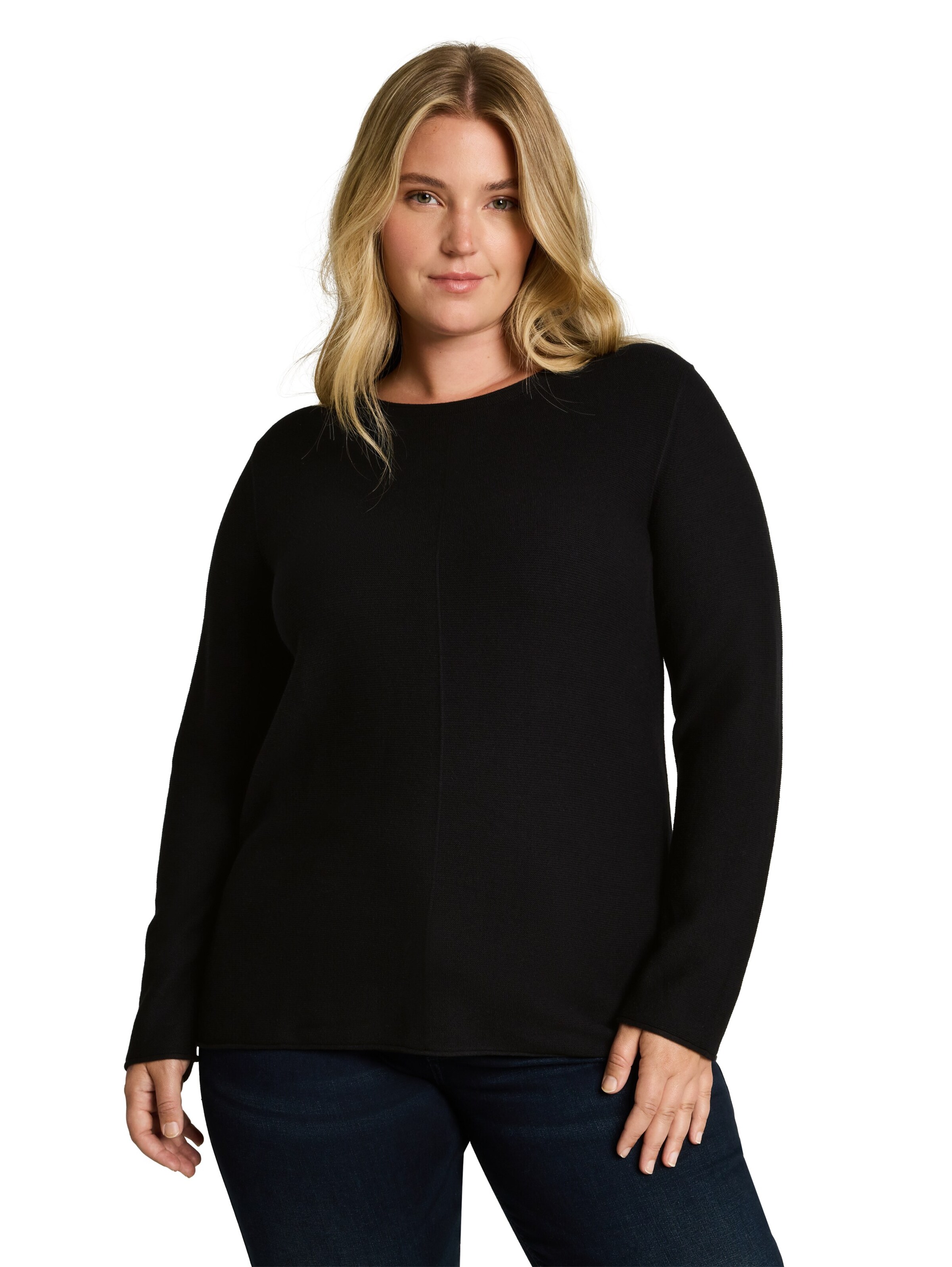 Pull-over Tom Tailor Women + en noir : devant
