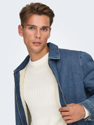 Only & Sons Between-Season Jacket in Blue