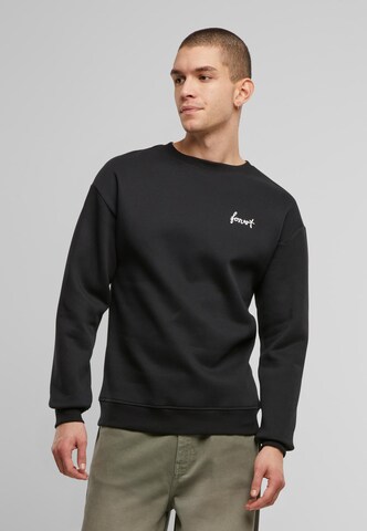 Forvert Sweatshirt 'Crewn. Carlsbad' in Schwarz: Vorderseite