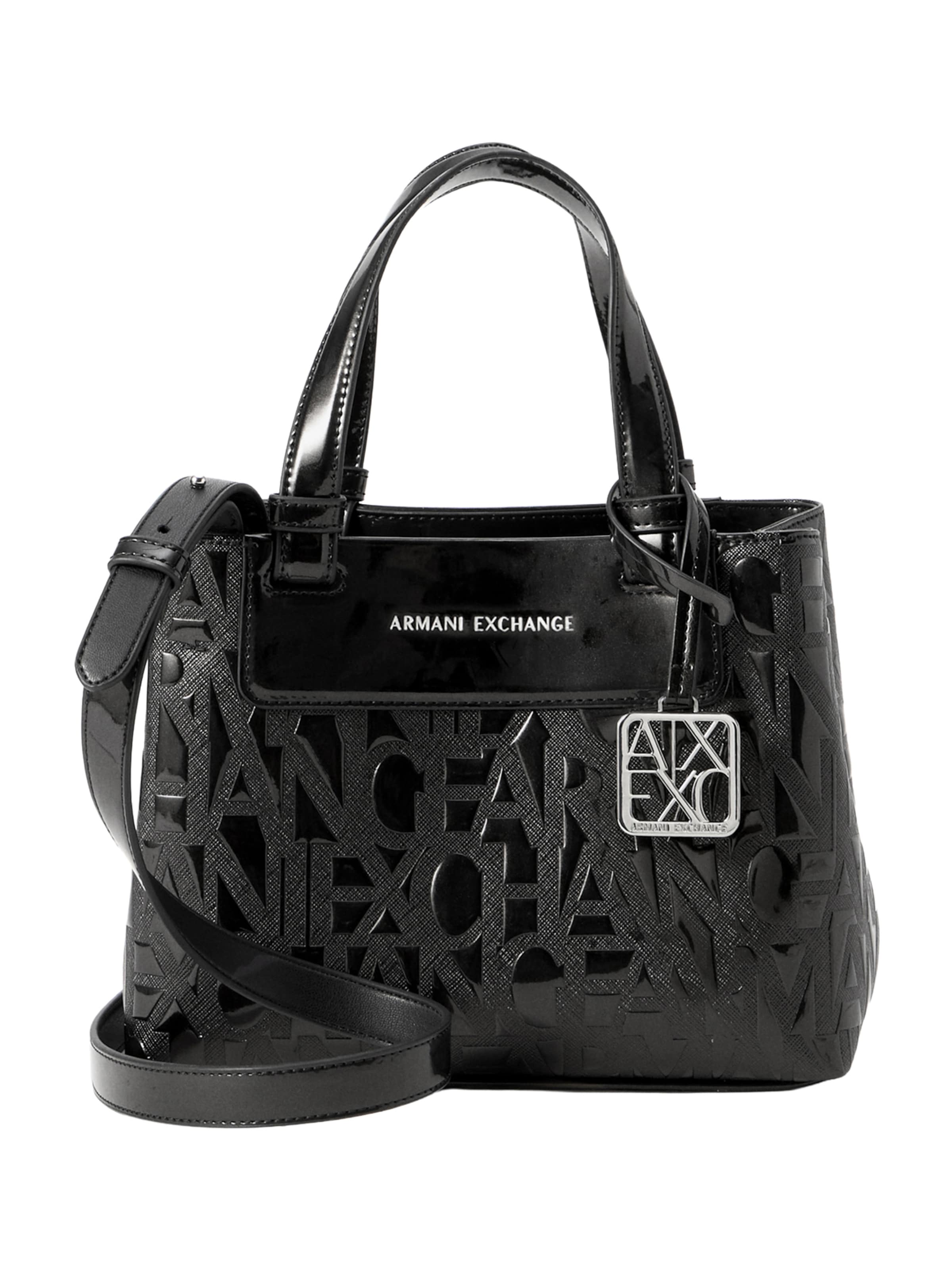 ARMANI EXCHANGE - Bolso de mano 'LIZ' en negro: frente