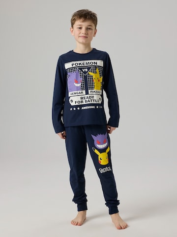 Pijamale 'NKMSUX POKEMON' de la NAME IT pe albastru: față