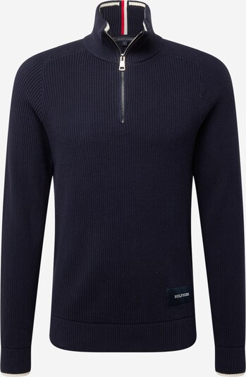 TOMMY HILFIGER Pull-over en bleu marine / rouge sang / blanc, Vue avec produit