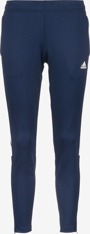 ADIDAS SPORTSWEAR Tapered Sportbroek 'Tiro 21 ' in Blauw: voorkant