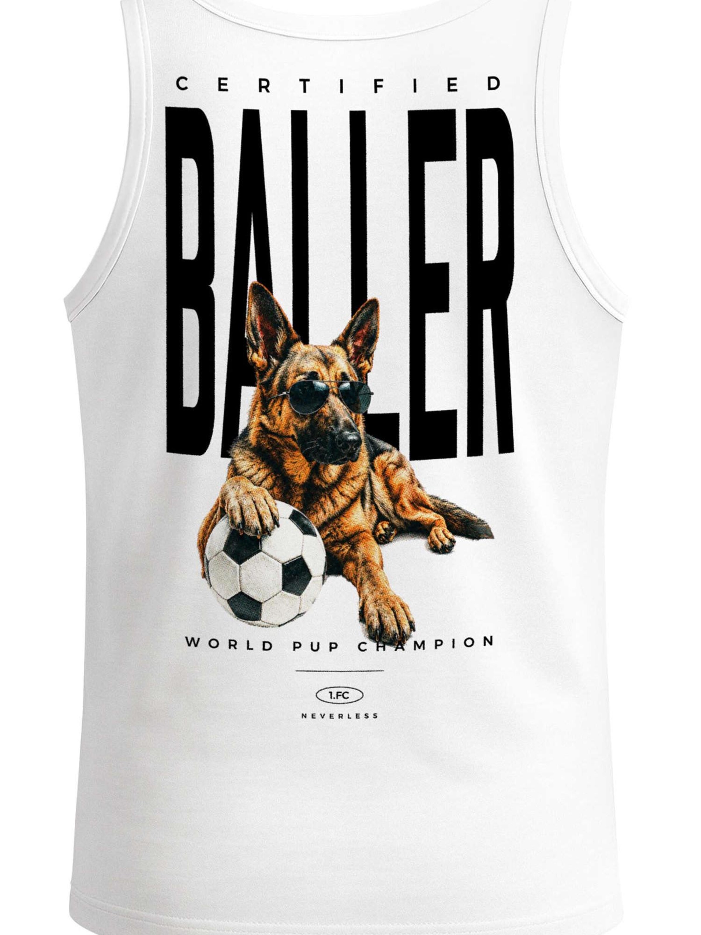 Neverless Shirt 'Pub Champion'‌‌‌‌‌‌ in Weiß: Vorderseite