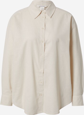 Monki Bluse in Beige: predná strana