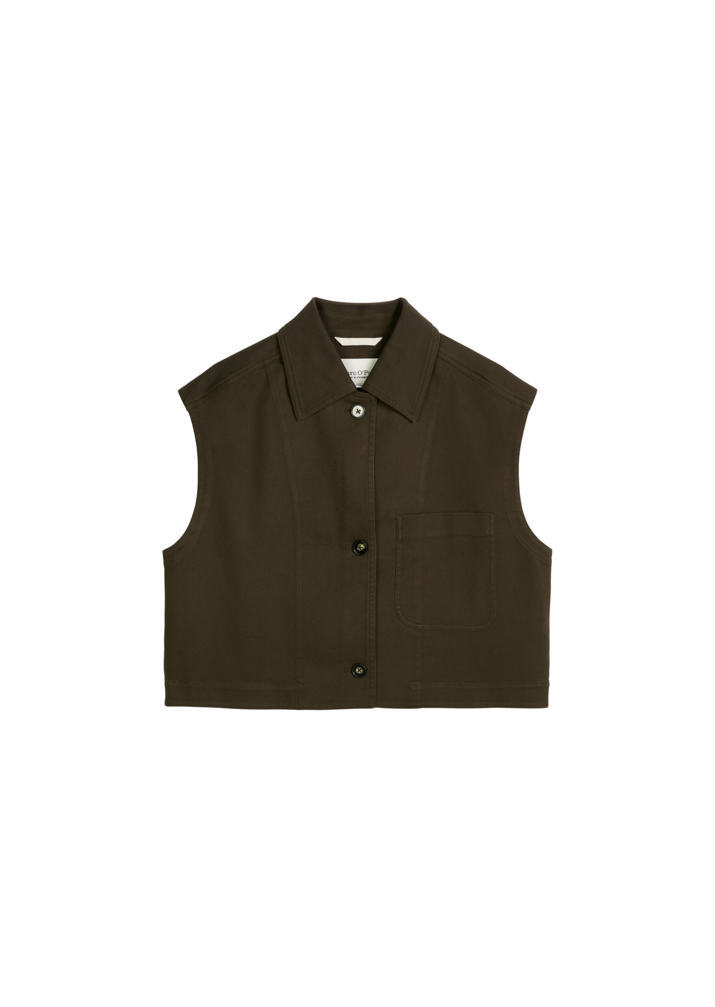 Marc O'Polo Bodywarmer in Bruin: voorkant