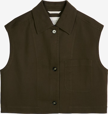 Gilet Marc O'Polo en marron : devant