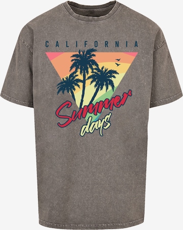 T-Shirt F4NT4STIC en marron : devant