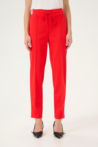 Regular Pantalon CULTURE en rouge : devant
