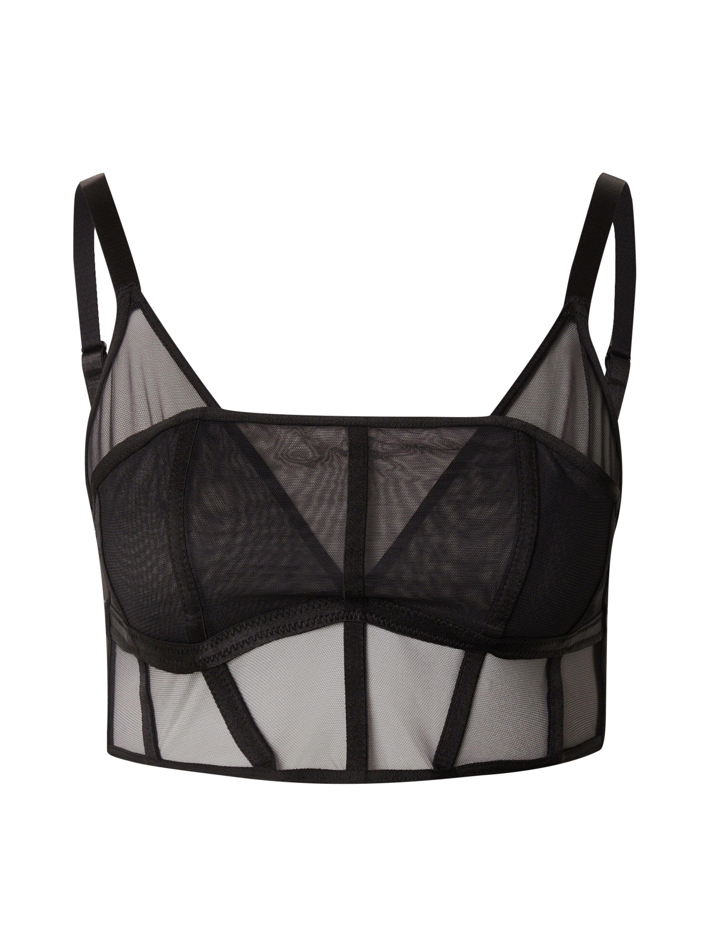 HunkemöllerKorzet 'Boo' - crna boja: prednji dio