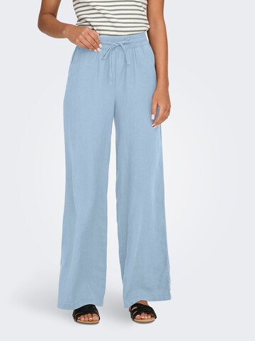 JDY Wide leg Trousers 'JDYSAY' in Blue: front