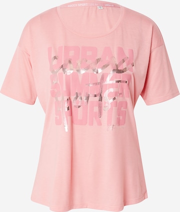 Soccx - Camiseta en rosa: frente