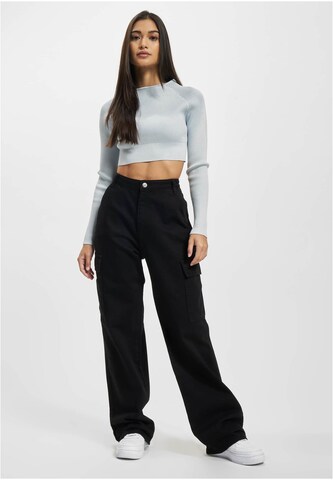 DEF Wide Leg Cargohose in Schwarz