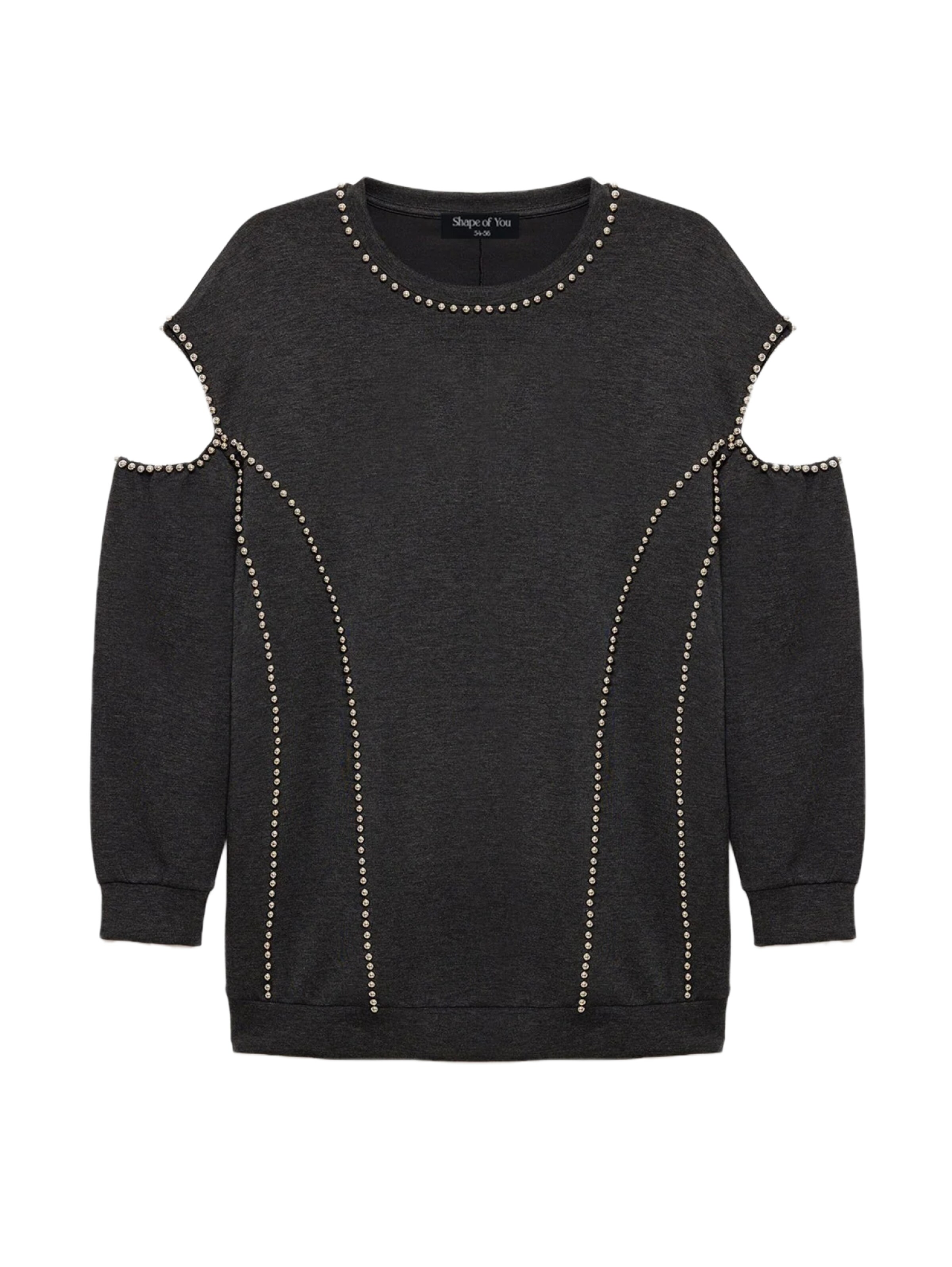 Shape Of You Sweatshirt in Grijs: voorkant