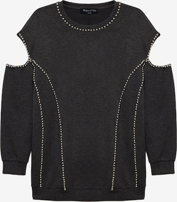 Pull-over Shape Of You en gris : devant