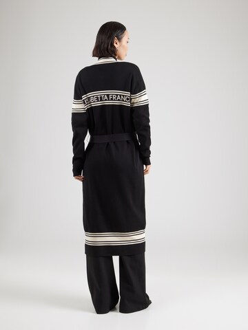 Cappotto in maglia di Elisabetta Franchi in nero: frontale