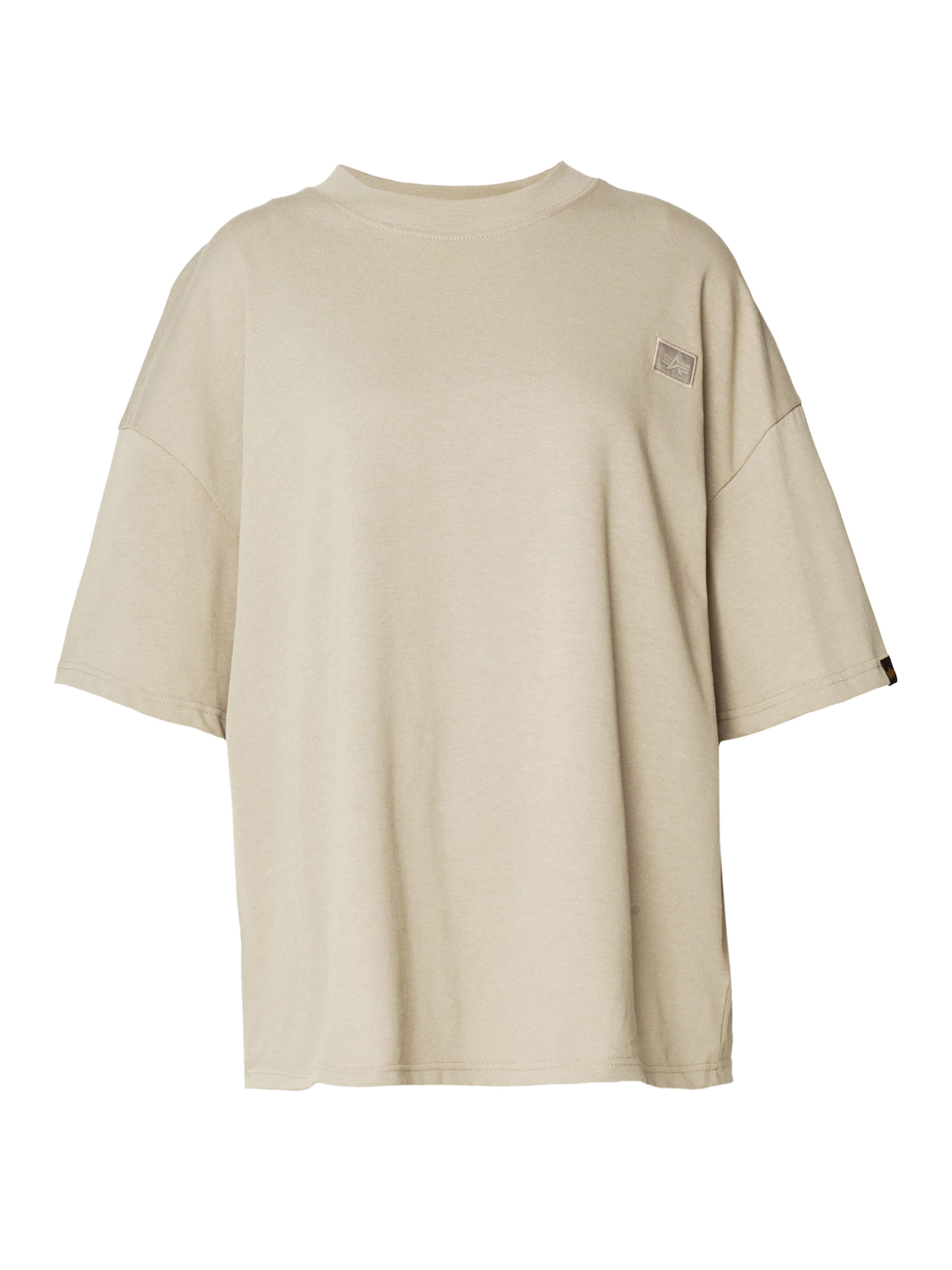 T-shirt 'Essentials' ALPHA INDUSTRIES en beige : devant