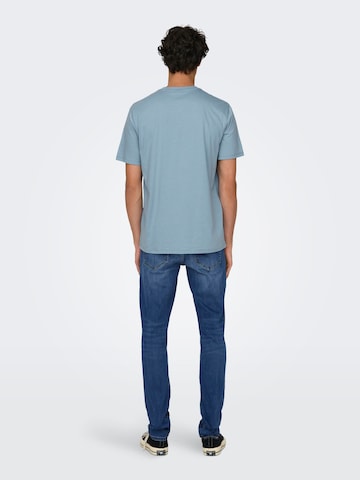 Only & Sons T-Shirt 'Max' in Blau