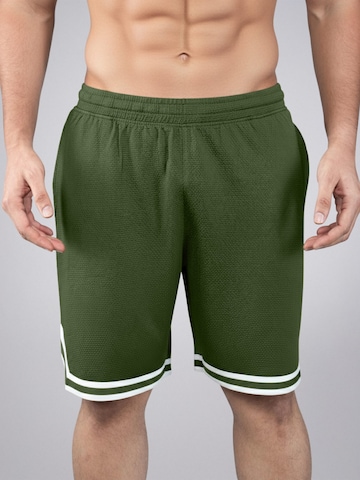 Boardshorts 'Pantoneclo Men’s Gym Shorts with Side Gasket' PANTONECLO en vert