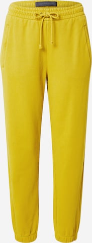 DRYKORN Zúžený Kalhoty 'ONCE' – žlutá: přední strana
