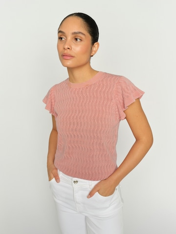 MOS MOSH Sweater 'MMGanna' in Pink: front