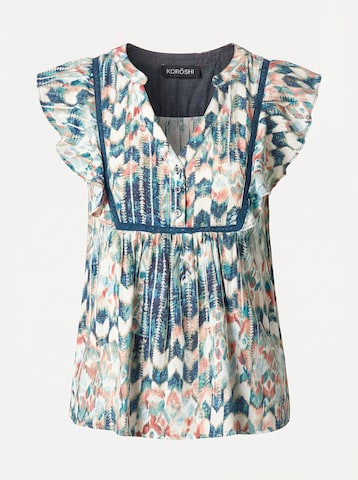 KOROSHI Blouse in Gemengde kleuren