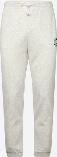 QS Pantalon en noir / blanc chiné, Vue avec produit