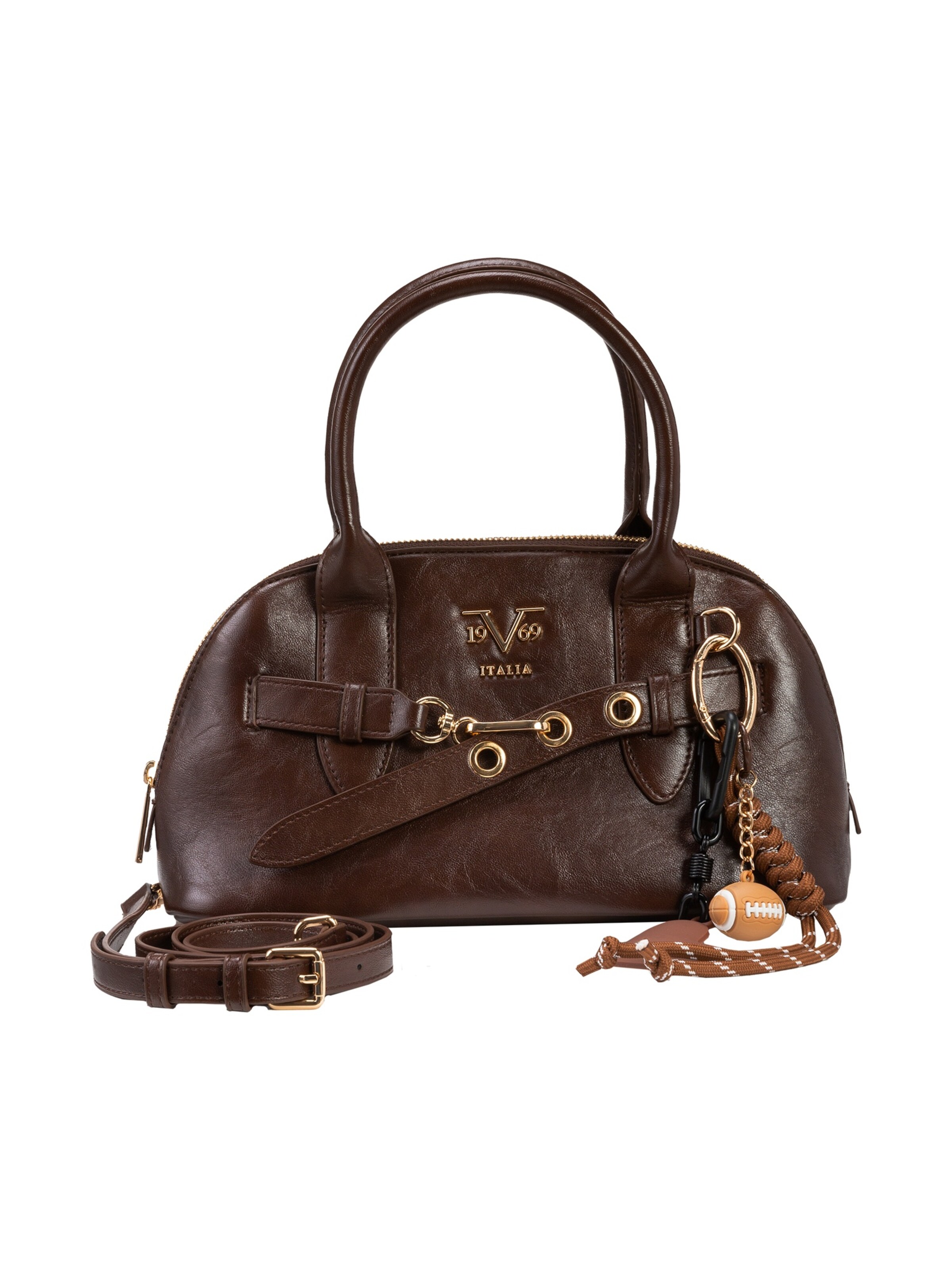 19V69 ITALIA Handtas 'Radda' in One Size in de kleur Chocoladebruin, Productweergave