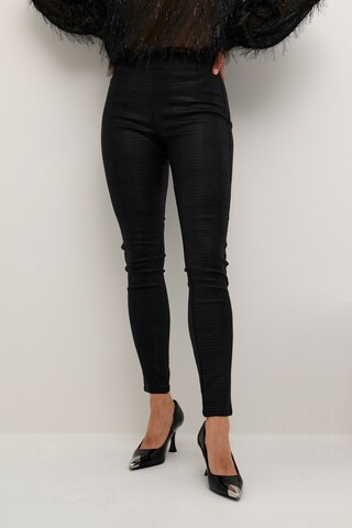 Skinny Pantalon 'Bettine' CULTURE en noir : devant