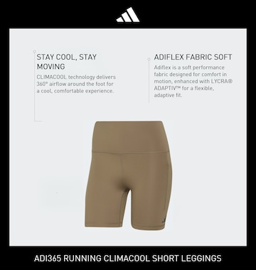 ADIDAS PERFORMANCE Skinny Sportshorts 'Adi365' in Grün