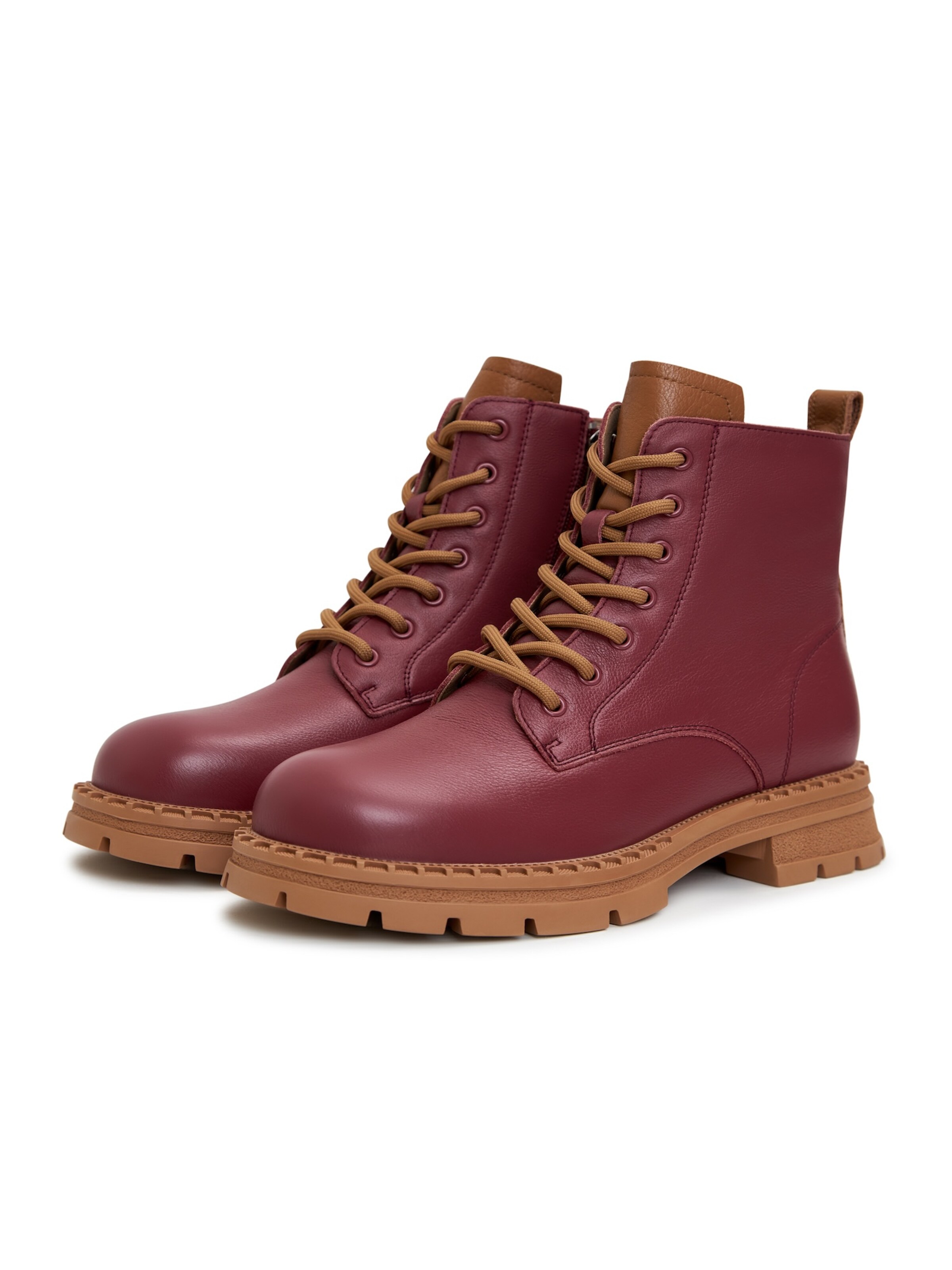 CESARE GASPARI Schnürstiefelette in Rot