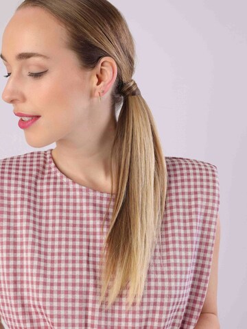Boucles d'oreilles Lucardi en or : devant