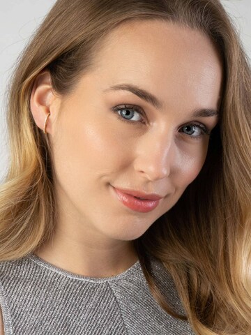 Boucles d'oreilles Lucardi en or : devant
