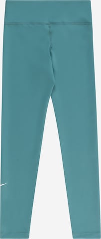 NIKE Skinny Sporthose 'ONE' in Blau