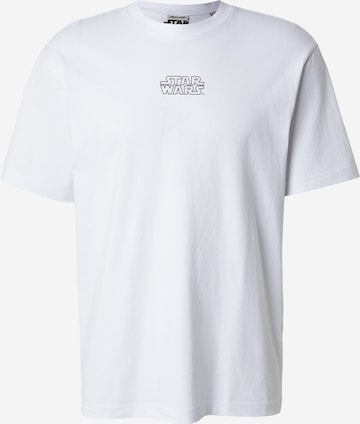 Only & Sons Футболка 'ONSSTAR WARS' в Белый: спереди