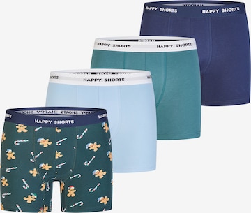 Happy Shorts Boxer shorts ' Christmas ' in Blue: front