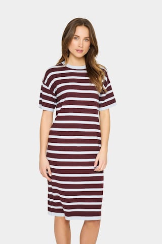 SAINT TROPEZ Jurk in Bruin: voorkant