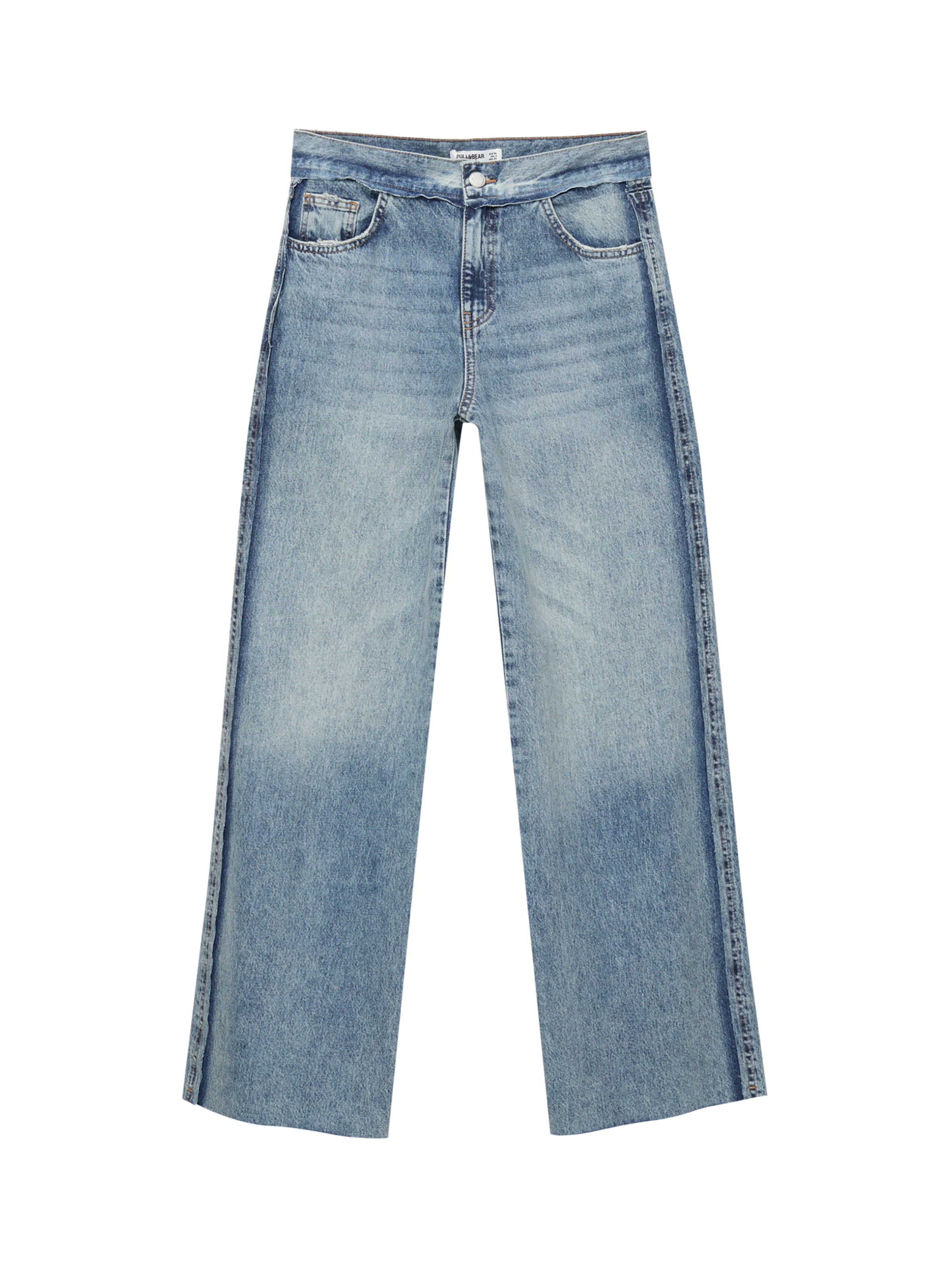 Pull&Bear Loose fit Jeans in Blue: front