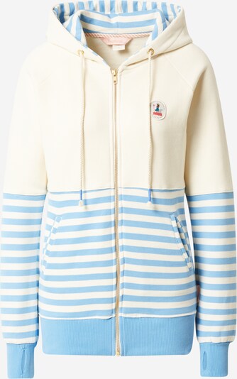 Femi Stories Sweatjacke 'TITO' in creme / hellblau, Produktansicht