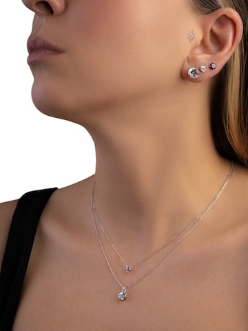 Boucles d'oreilles So Chic en argent : devant